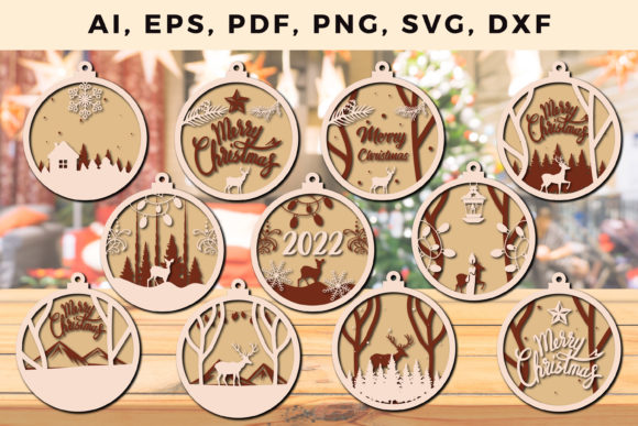 3D SVG Christmas Ornament Bundle Review