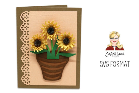 A2 Sunflower Card: A 3D SVG Shapes Review