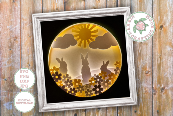 Bunny 3D Shadow Box Template: A Designer’s Review