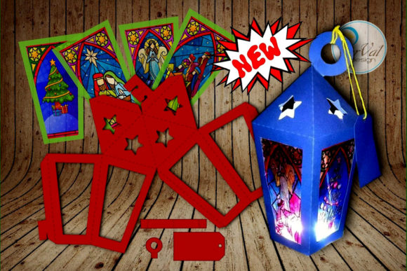 Christmas Lantern 3D SVG for Branding