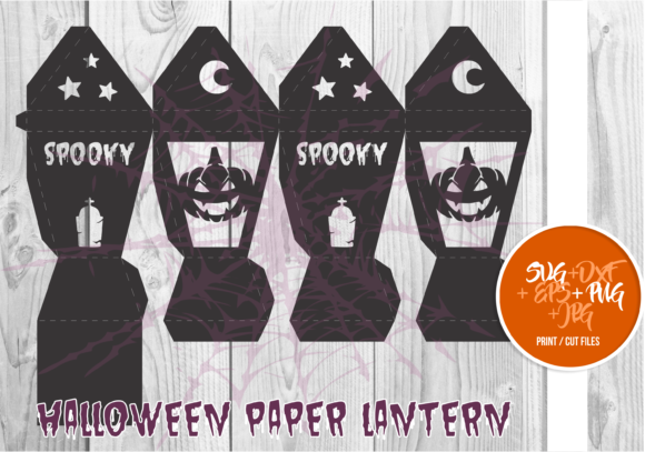 Halloween Paper Lantern Series a 0024: A 3D SVG Shapes Review