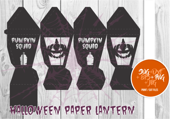 Halloween Paper Lantern Series a 0038: 3D SVG Shapes