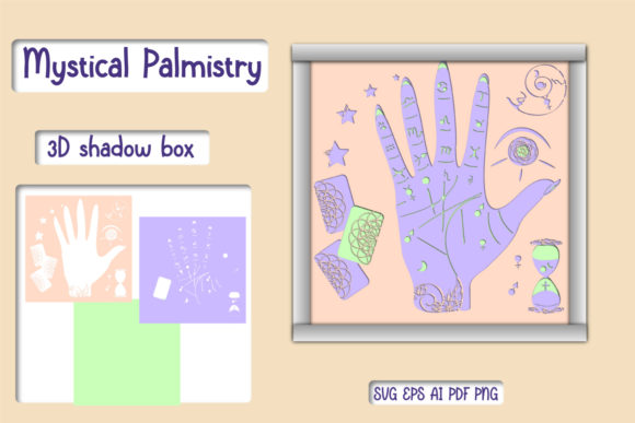 Mystical Palmistry Shadow Box 3D SVG Review