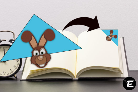 Rabbit Bookmark: 3D SVG Shapes for Design