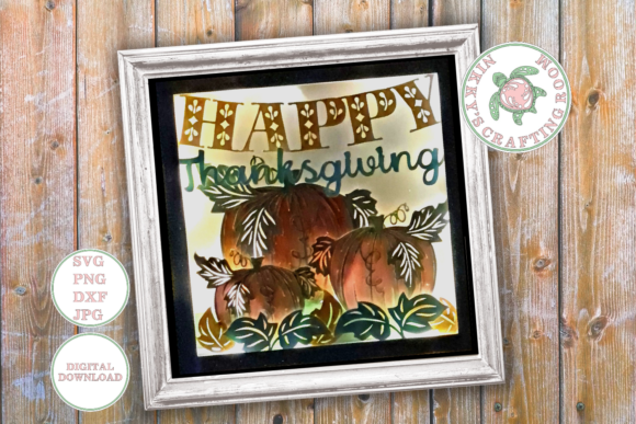 Reviewing the Thanksgiving 3D Shadow Box Template
