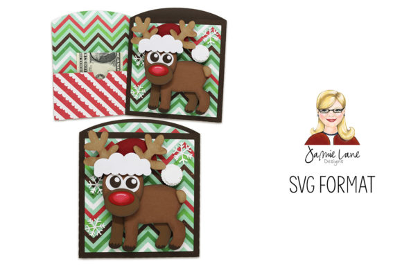 Santa Deer Money Envelope: A 3D SVG for Christmas