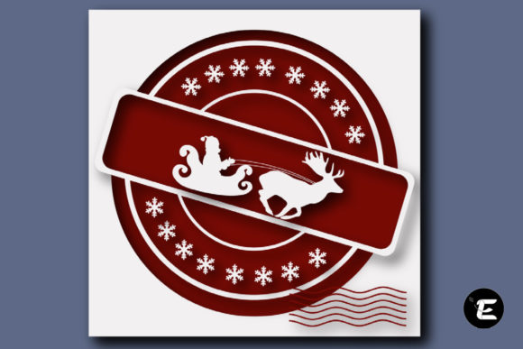 Santa Sleigh 3D SVG for Shadow Boxes