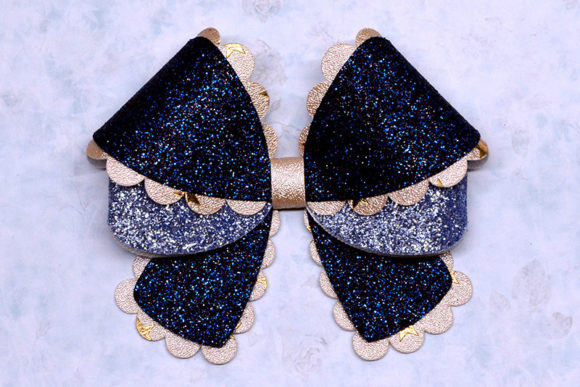 Scallop Bow Template: 3D SVG for Christmas