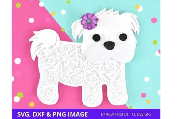 White Maltese Dog Mandala 3D SVG Shapes Review
