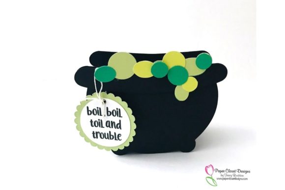 Witches Calderon Treat Box 3D SVG Shapes